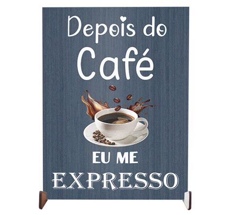 Plaquinha Decorativa Cinza Personalizada Cantinho Do Café Elo7