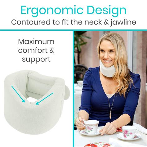 Vive Neck Brace Adjustable Foam Cervical Collar For Sleep