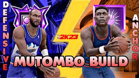 THE BEST DIKEMBE MUTOMBO BUILD IN NBA2k23DEFENSIVE ANCHOR YouTube