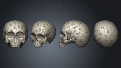 Skeleton Hands Skull Whole V 2 3d Stl Model For Cnc