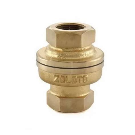 Zoloto 1045 Screwed Bronze Vertical Lift Check Valve Valve Size 15 Mm