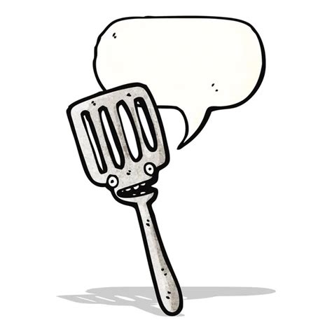 Spatula Cartoon Stock Vector Lineartestpilot