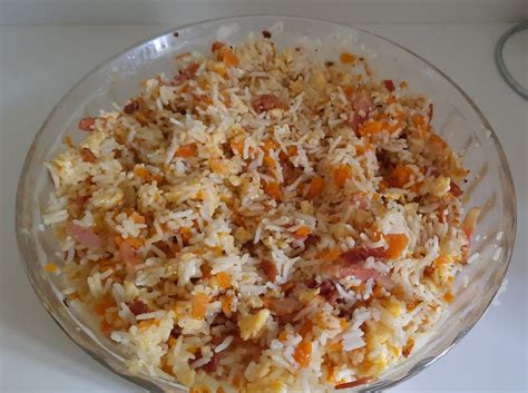 ARROZ ASIATICO Arroz Beicon Huevos Zanahoria Pastas Y Arroces