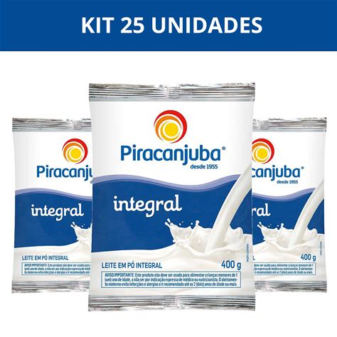 Leite em Pó Integral Piracanjuba 400g Loja Maximo Benefícios