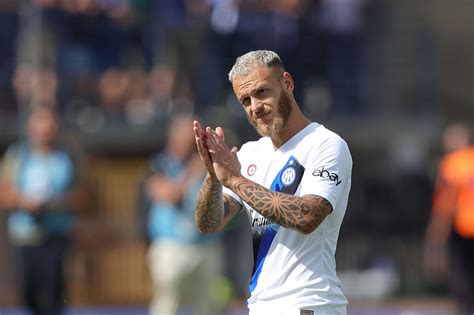 Inter Wingback Federico Dimarco Celebrates Serie A Win Vs Juventus