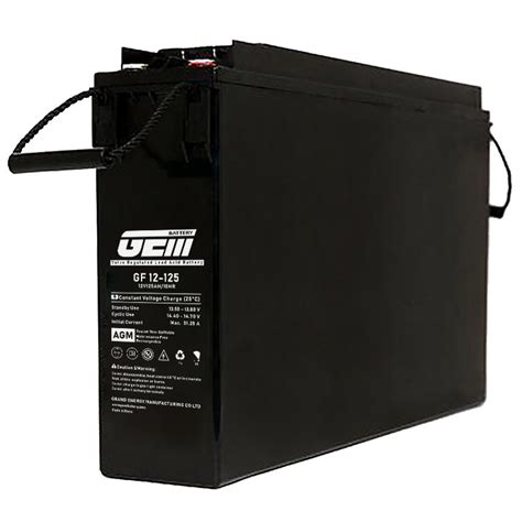 GEM 12V125AH 155AH Lead Acid AGM Rechargeable Front Terminal Battery