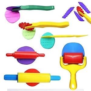 WonderforU Outils de Pâte À Modeler 11 pièces Moules Kit pour Argile