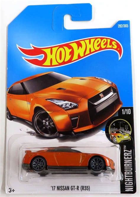 Minicar NISSAN GT R R Orange Hot Wheels NIGHTBURNERZ DTW Toy Hobby Suruga