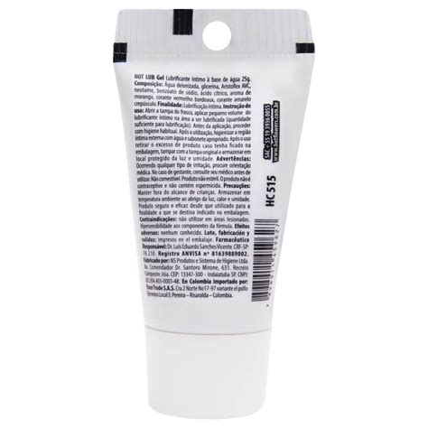Hot Lub Gel Deslizante Beij Vel G Hot Flowers Gall