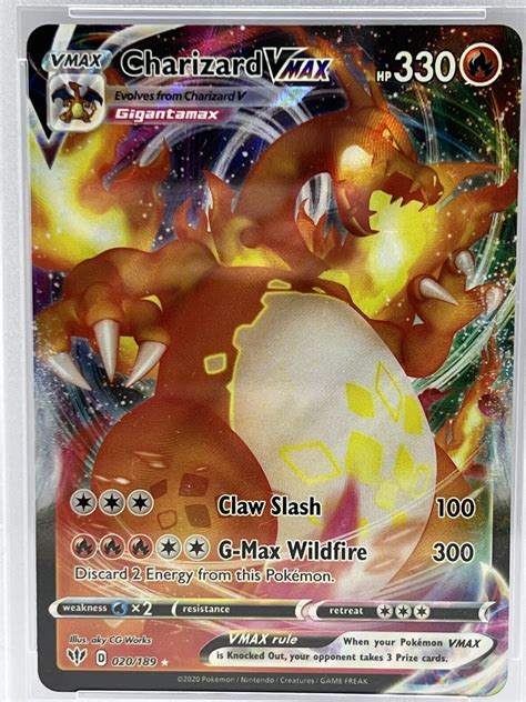 Mavin 2020 Pokemon SWSH Darkness Ablaze FA Charizard VMAX 020 PSA 5