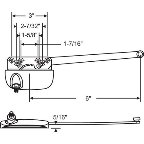 Sill Mounted Casement Operators E Window And Door Parts