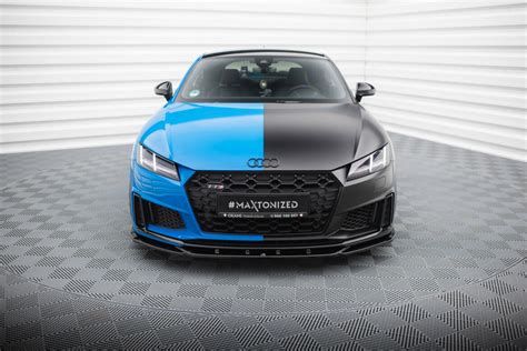 Cup Spoilerlippe Front Ansatz V F R Audi Tt S S Facelift Schwarz H