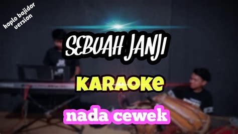 Sebuah Janji Evie Tamala Karaoke Nada Cewek Koplo Bajidor