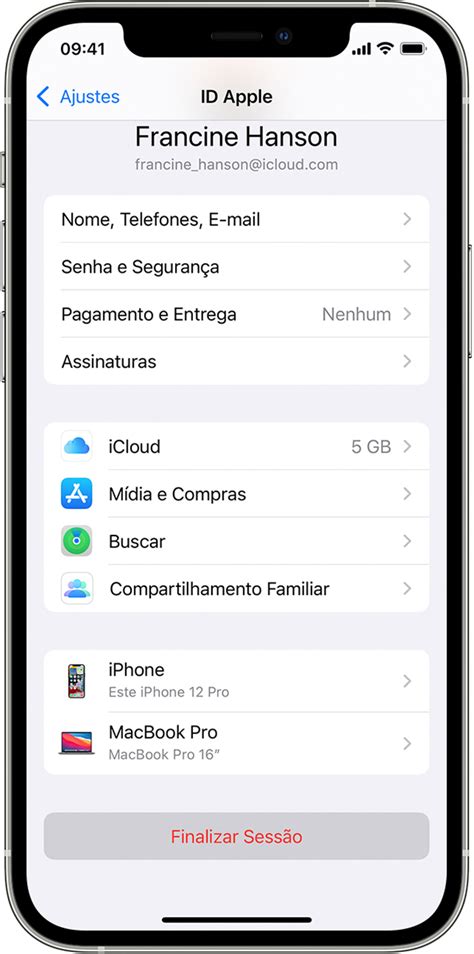 Finalizar a sessão do iCloud no iPhone iPad iPod touch Apple TV ou