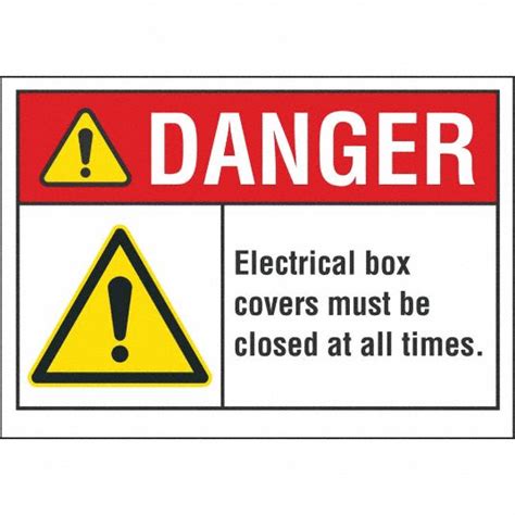 Lyle Electrical Panel Danger Label Sign Format Ansi Osha Format 62tj42 Lcu4 0071 Nd 14x10