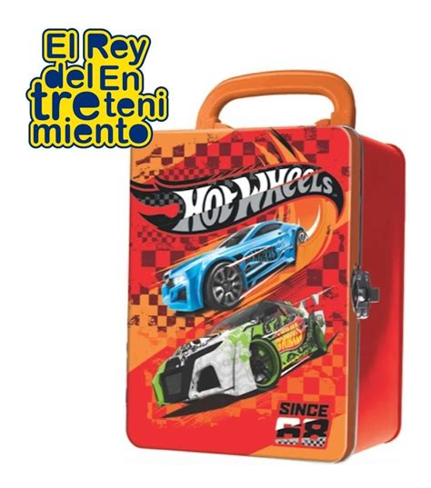 Hot Wheels Porta Autitos X Valija Metal El Rey Del Entretenimiento