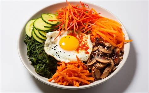 Premium Ai Image Traditional Bibimbap Delight