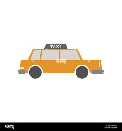 Taxi Side View Illustration Stock Vector Image And Art Alamy