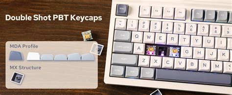 Amazon EPOMAKER DynaTab Wireless Gaming Keyboard With Slot For IPad Tablet Hot Swap