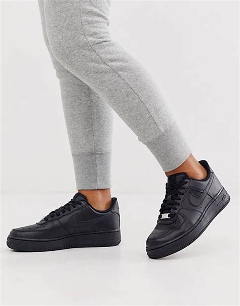 Nike Triple Black Air Force 1 07 Sneakers Asos