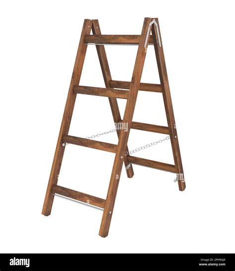 Step Ladder Isolated Stock Photo Alamy