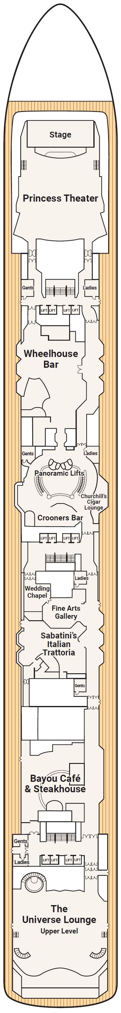 Coral Princess Deck Plan Princess Cruises Rol Cruise