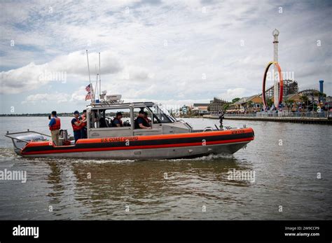 A Coast Guard 29 Foot Response BoatSmall Crew From Station Houston