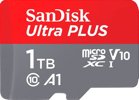 Sandisk Ultra Plus 1tb Microsdxc Uhs I Memory Card Sdsqubl 1t00 An6ma Best Buy