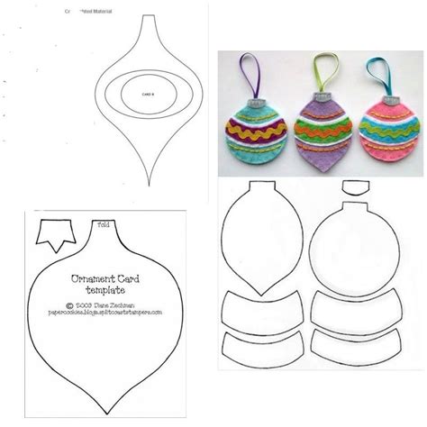 Christmas Ornament Template Easy Christmas Ornaments Christmas