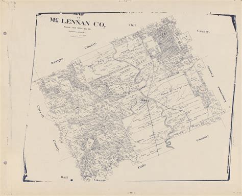 Map Of Mclennan Co Side 1 Of 1 The Portal To Texas History