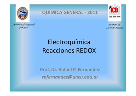 Pdf Electroqu Mica Reacciones Redox Permite Comprender Con