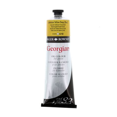 Daler Rowney Georgian Oil Color Ml Tube Cadmium Yellow Deep Hue