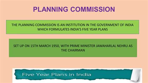 Five Year Plan And Niti Aayog Ppt