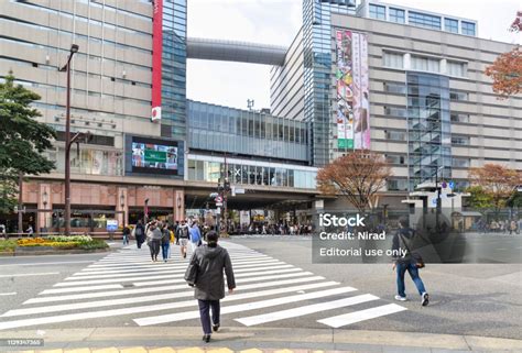 Tenjin Street Shopping Area Fukuoka Japan Stock Photo Download Image