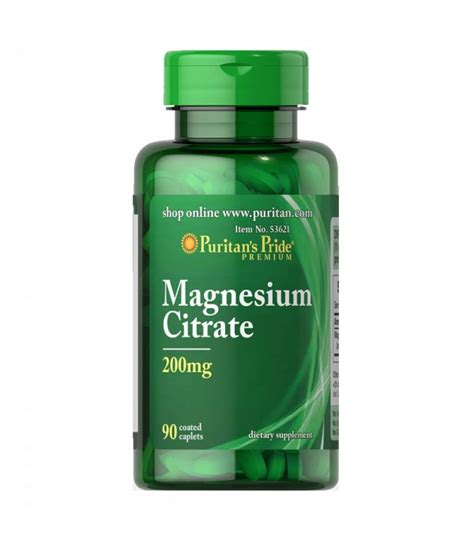 Puritan S Pride Magnesium Citrate 200 Mg 90 капсули