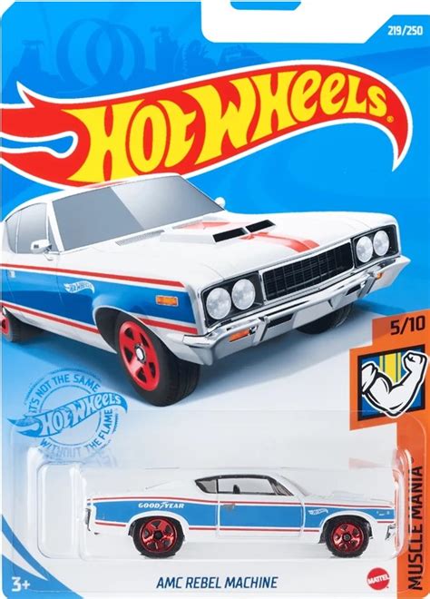 Hot Wheels AMC Rebel Machine White Muscle Mania Daraz Pk