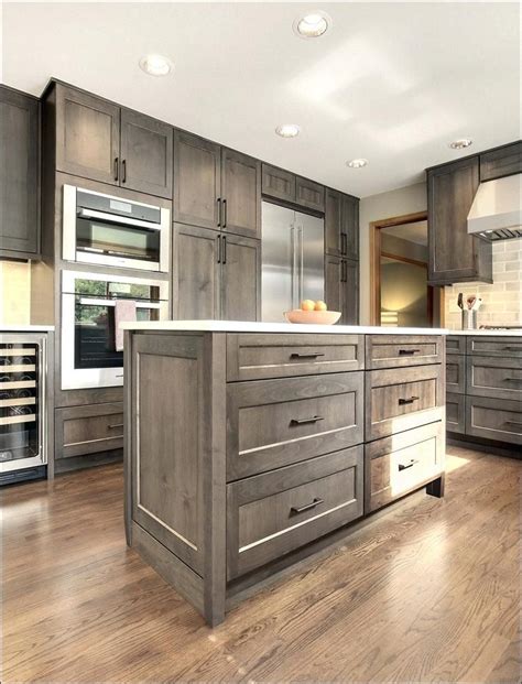 Grey Stained Kitchen Cabinets Moodlenz Net New Kitchen Cabinets