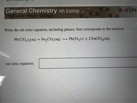 Solved Write the net ionic equation, including phases, that | Chegg.com
