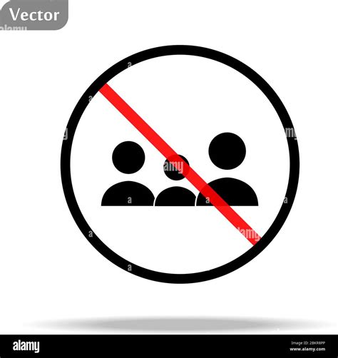 No People Allowed Sign, Vector Illustration. eps10 Stock Vector Image & Art - Alamy