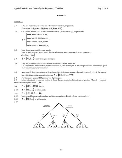 ENGR 371: Textbook solutions Chapter 2 - Applied Statistics and ...