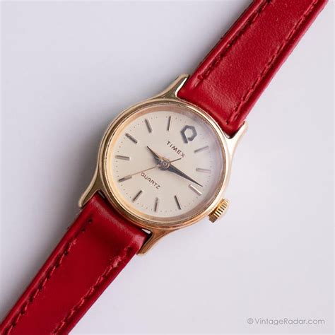 Tiny Gold Tone Timex Quartz Ladies Watch Vintage Timex Wristwatch