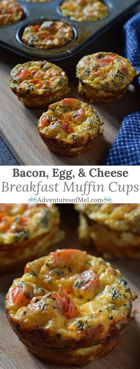 Bacon Egg And Cheese Breakfast Muffin Cups Adventures Of Mel