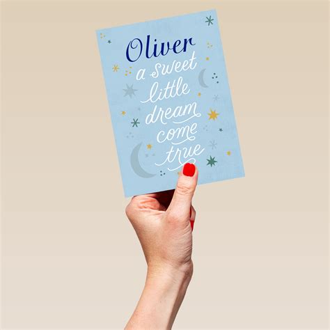 Personalised New Baby Boy Card Hallmark