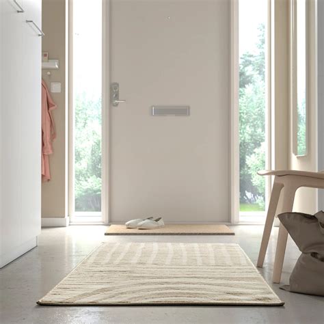 Ковер - IKEA VEJSTRUP/ВЕЙСТРУП ИКЕА, 150х80 см, бежевый за 4146 рублей ...