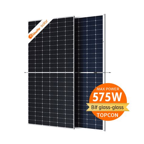 Shinefar Solar PV Panels 575W Topcon Bifacial Mono Solar Panel With