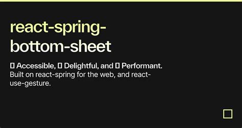 React Spring Bottom Sheet Codesandbox