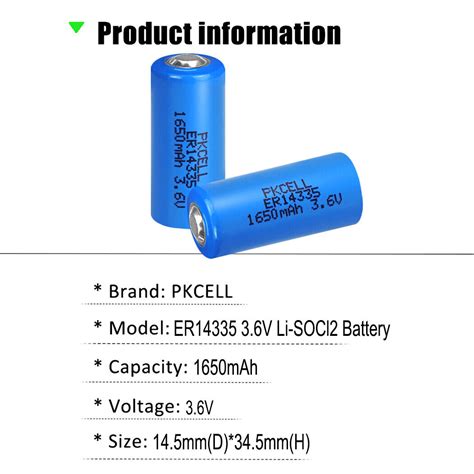 Pcs Aa Batteries V Er Mah Lithium Based For Medical