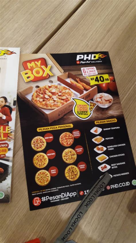 Menu At Pizza Hut Delivery PHD Indonesia Pizzeria Ciomas