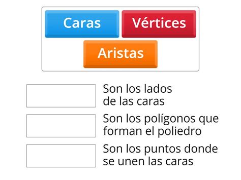 Identifica Los Elementos Del Poliedro Match Up