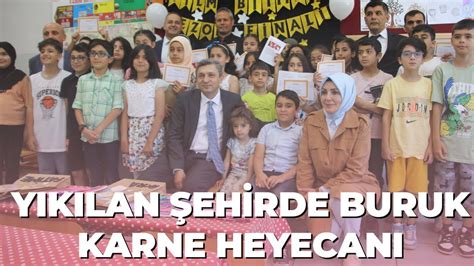 YIKILAN ŞEHİRDE BURUK KARNE HEYECANI YouTube